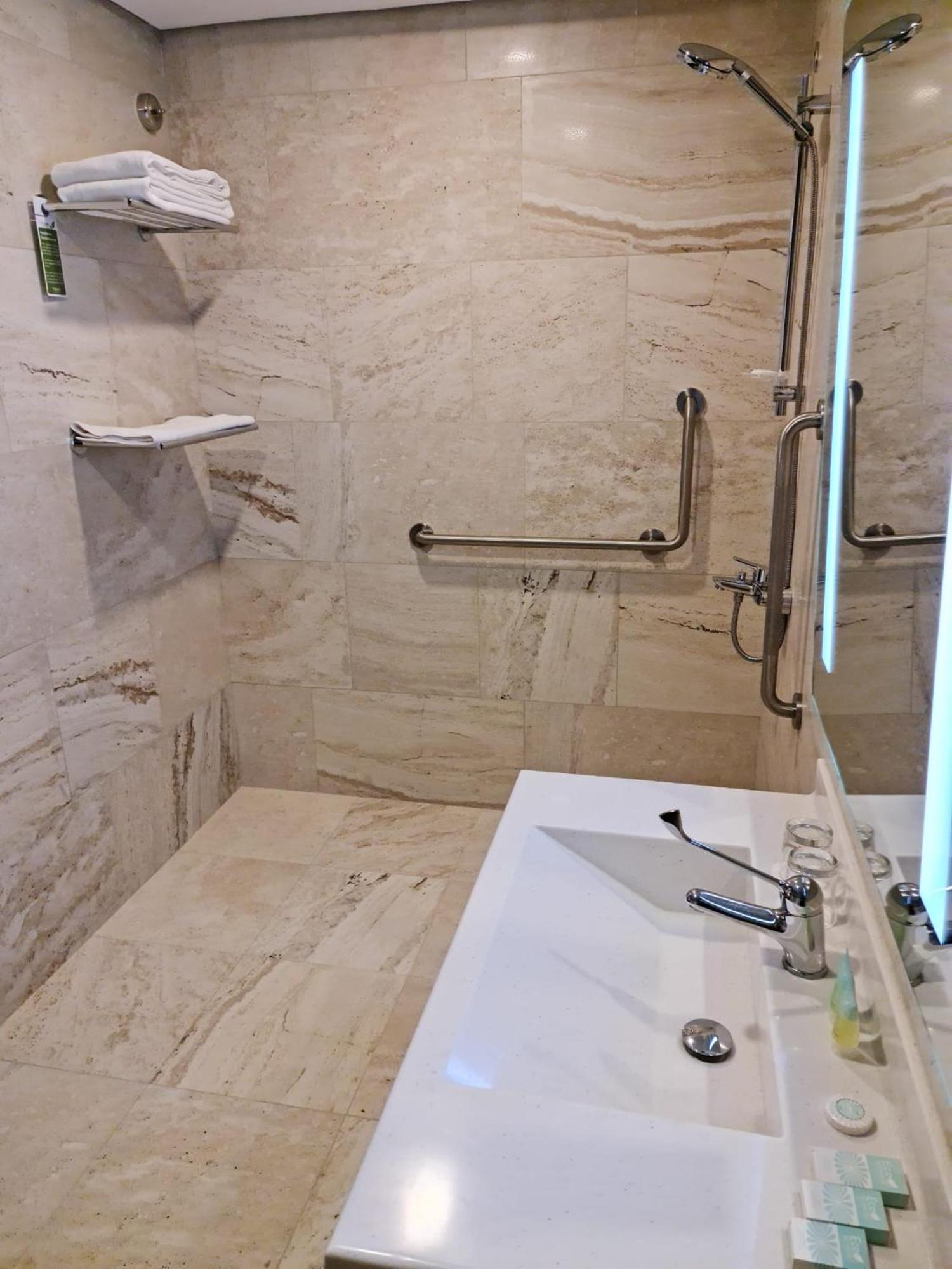1 King Bed Mobility Accessible Room Walk Shower Non-Smoking