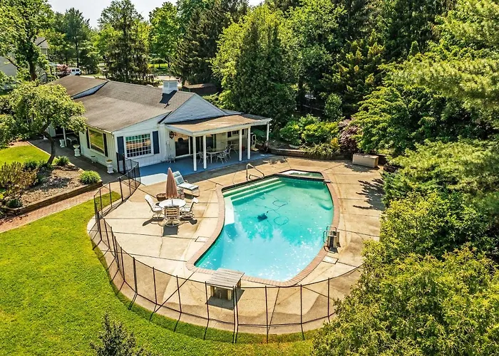 Pool & Courtyard: Timeless Home In Lansdale