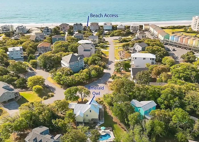 The Emerald Owl House - Peaceful Emerald Isle Beach House W/ Luxurious Heated Pool!