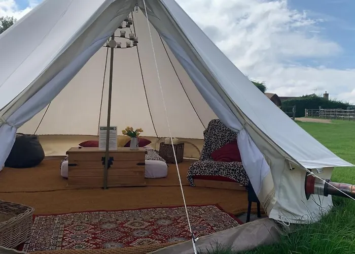 Home Farm Radnage 6 Glamping Bell Tent, With Log Burner And Fire Pit