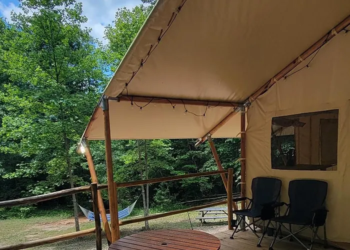 Charming Enclave Luxury Tent In The Woods Tent 3 Bambi'S Playground