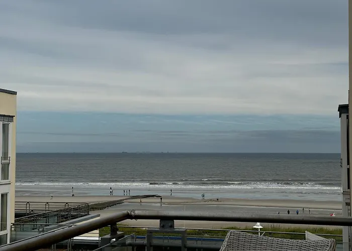 Kaiserhof Wangerooge Meeresbrise - Meerblick vom Balkon direkt am Strand