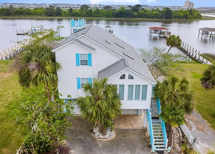 Waterway Escape Full House, Pier And Dock In Ocean Isle Beach, Nc