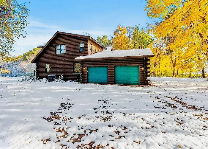 Serene Log Cabin Forest Retreat