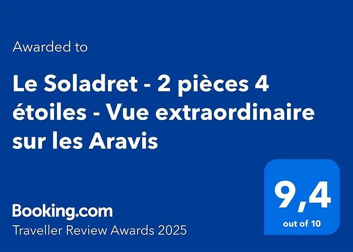 Le Soladret - 2 pièces 4 étoiles - Vue extraordinaire sur les Aravis