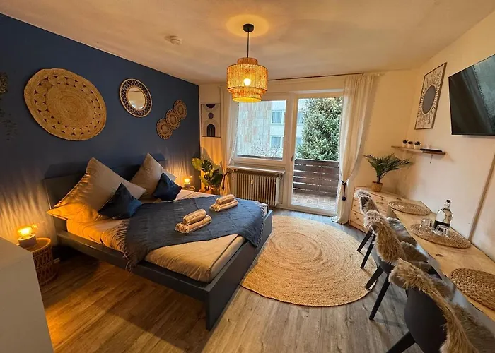 BOHO Apartment Zirbe Blue
