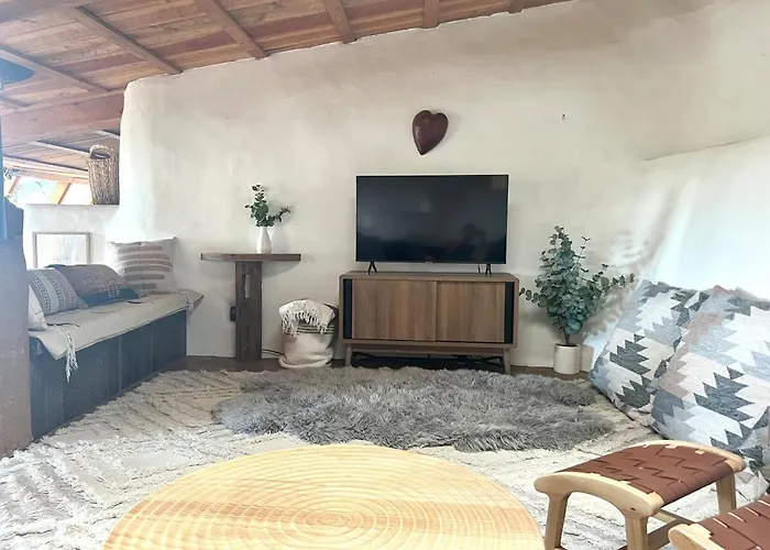 Peaceful Mt Top Earthship Retreat With Sauna & Views