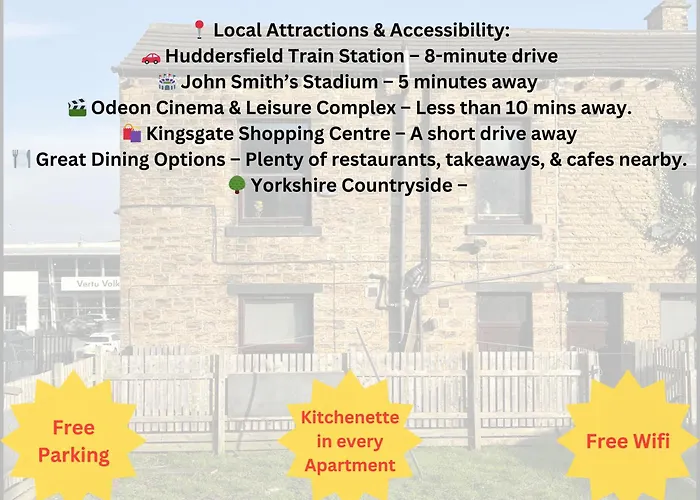 Bv Aparthotel Huddersfield Ideal For Business & Leisure Stays