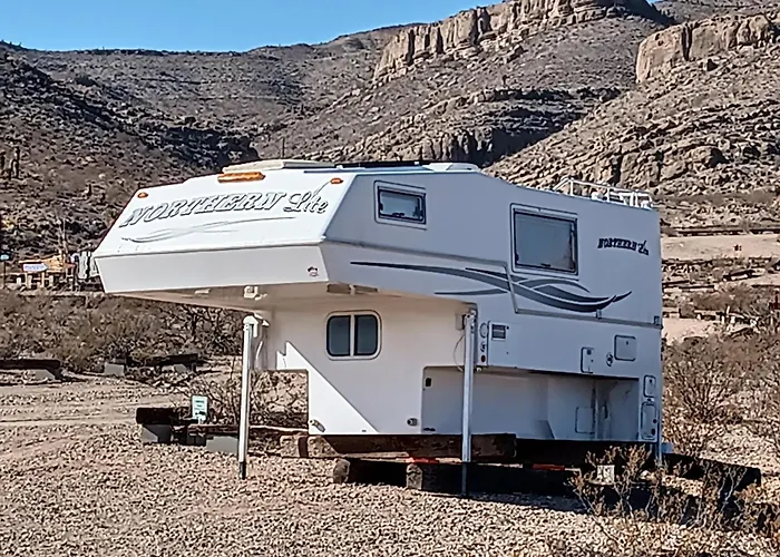 Camping At Desert Gardens Oasis At Lobo, Texas