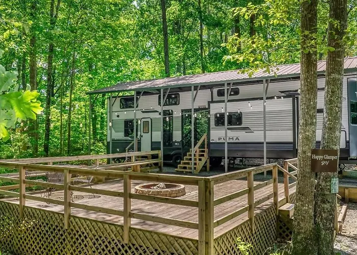 Happy Glamper Rv At Haven Of Hope Near Little River Canyon National Preserve