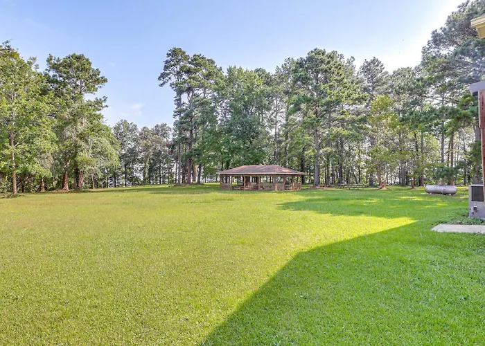 Patio + Pool Table: Lake Marion Getaway