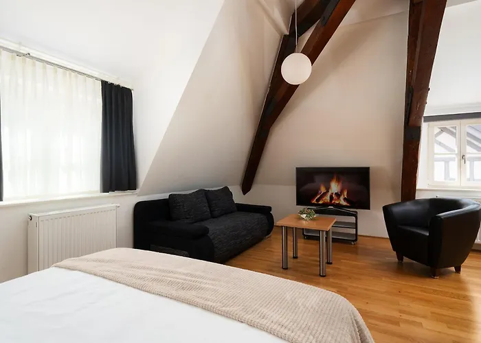 Hotel Campuszwei Komfortable Doppelzimmer & Apartments Mit Kueche Zentral In Ludwigsburg Ideal Fuer Business & Langzeitaufenthalte 24H Check In Kinder Bis 14 Jahre Uebernachten Kostenlos