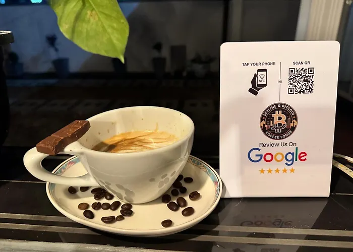 Skyline & Bitcoin Coffee Lodge