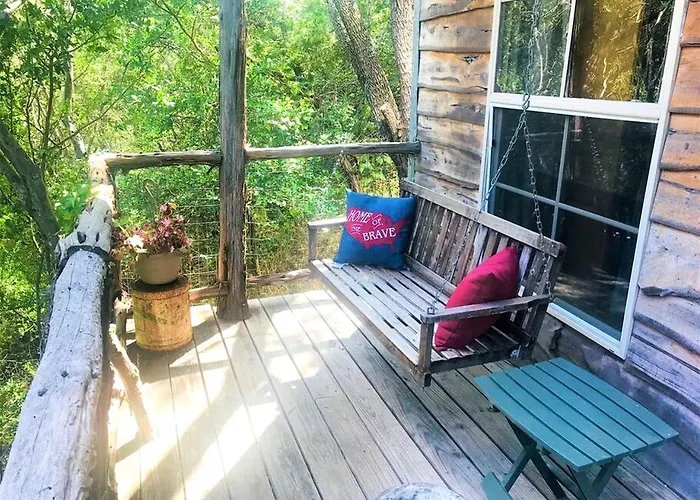 Two-Story Cabin Rental For Large Groups Along Hamilton Creek In Marble Falls, Texas