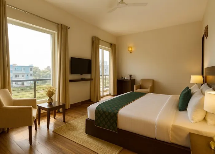 Pearl Grand Boutique Cottage In Omaxe Anandam Vrindavan - #Premium Ac Rooms With Balcony #Big Parking #Lift #Garden #Peaceful Area #Near Prem Mandir #Property Of The Year #Most Awarded