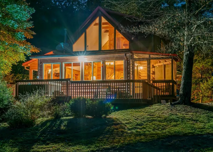 Luxury Cabin 45 Min To Asheville Hot Tub & Fire Pit