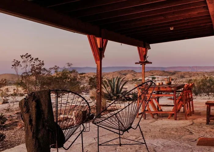 Big Bend Escape Designer Adobe With Mountain Views