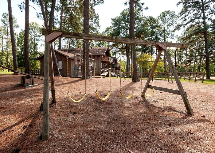 Spacious Log Cabin Rental For Family Vacations In Texas