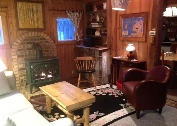 Charming And Secluded Log Cabin Rental On Small Farm Near Lake Michigan