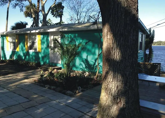 Waterfront Cottage Rental With A Dock On The San Sebastian River, Florida