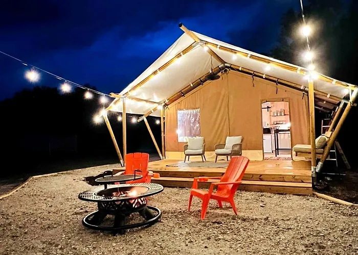 Outstanding Safari Tent With Jacuzzi And And Beautiful Outdoor And Indoor Living In Florida