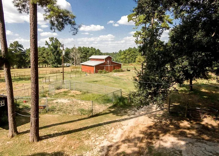 Spacious Log Cabin Rental For Family Vacations In Texas