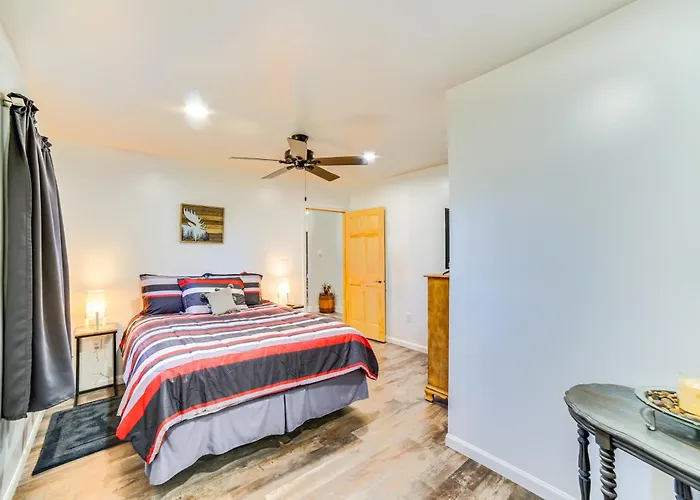 All-Season Seney Home W/ Private Yard & Fire Pit!