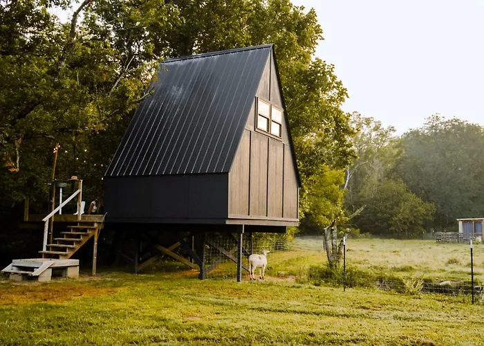 Fountainside A Frame Treehouse Romantic Nature Farm Getaway