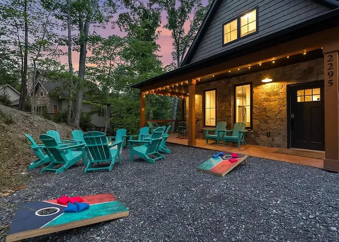 Lux Cabin Theater Hottub Firepit Gamerm Mtnviews