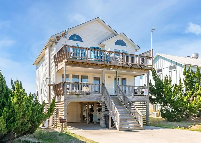 On The Beach - Kitty Hawk, Mp 1, Less Than 50 Yards To Beach, Ocean View, Pool, Hot Tub, Pets Ok
