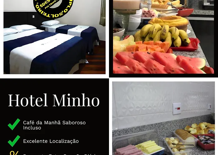Hotel Minho - Ótima Escolha Próximo à 25 de Março, Brás, Bom Retiro, Metrô e Hospital da Mulher - Café da Manhã Incluso - Estacionamento em Frente