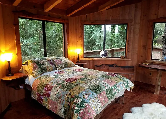 Secluded Treehouse Hideaway With Firepit And Forest Views In Bodega Bay, California
