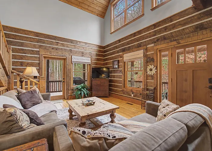 Hot Tub, Pool Table! Luxury Log Cabin In Franklin