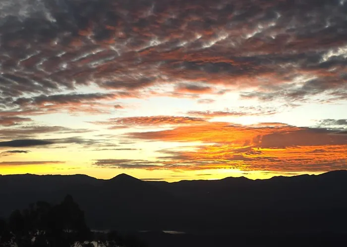 Glamping hermoso amanecer