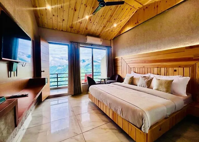 Hotel Hollywood Vibes #Riverview #Premium Rooms #Prime Location #Most Awarded #Parking #Top Rated #Open Terrace #Lawn #Best Selling Hotel In Manali