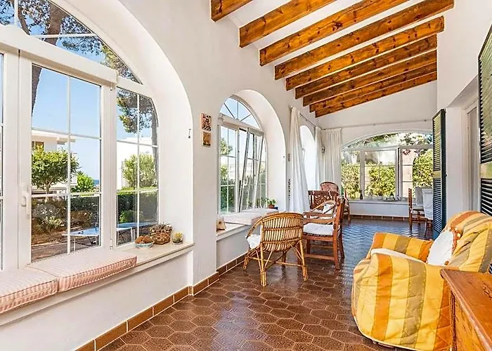 Rustic Garden Minorcan Style Villa With Private Pool And Sea