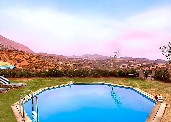 Triopetra Luxury Villas Fournou Lago Superior Villa With Private Pool | Stefania