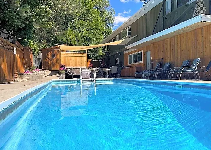 Bright Poolside Walkout Two Bedroom Basement Suite In The Okanagan