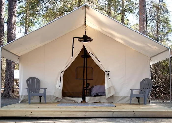 Lake Blackshear Glamping Retreat: Cozy Safari Tent In Cordele, Georgia