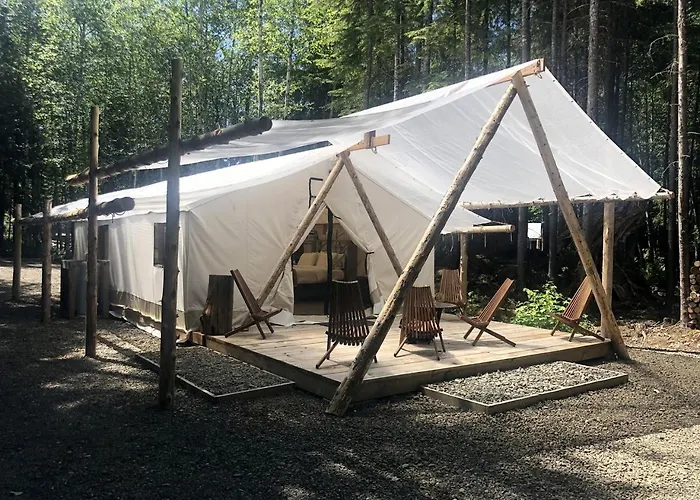 Luxurious Safari Tent For An Unforgettable Glamping Escape Near Forks, Washington