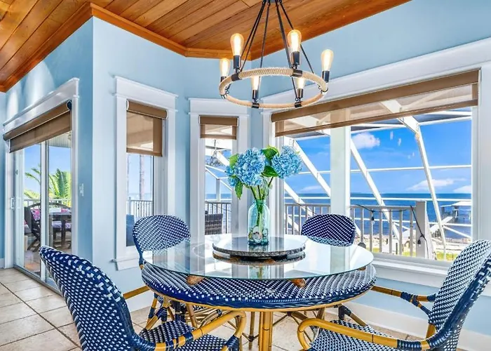 Gulf-Front Dog-Friendly Home With Private Pool Great View Deck & Beach Access