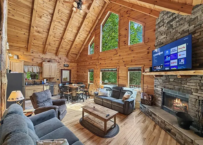 Cedar Ridge Cabin - Hot Tub Fire Pit And Trail Access