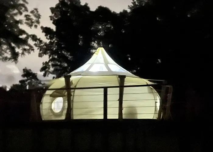 Charming Creekside Luxury Tent With Sunset Views Near Goodwin Creek, Mississippi