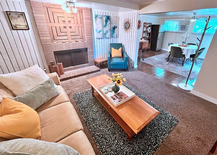 Mid-Century Modern Basement Apartment & Retro Game Room